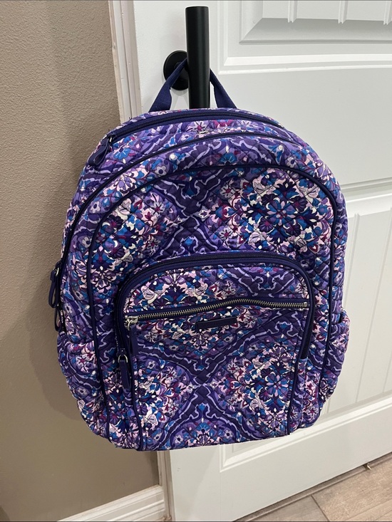 Vera Bradley Handbags - Vera Bradley Navy, Purple & Pink Floral Quilted Crossbody